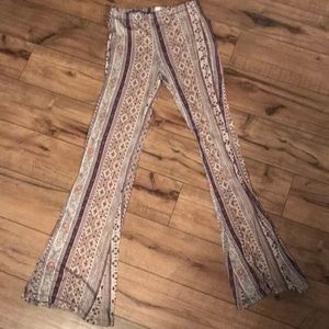 Printed flare pants